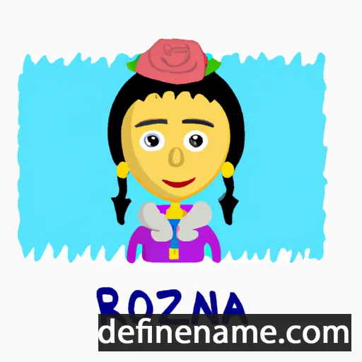 cartoon of the name Roziana