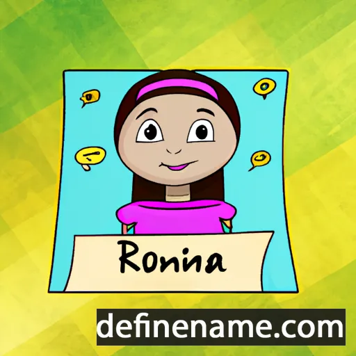 cartoon of the name Rozina