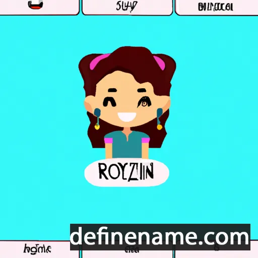 cartoon of the name Rozlynn