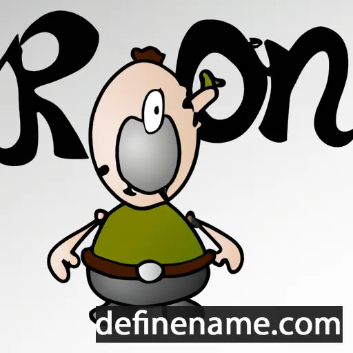 cartoon of the name Rron