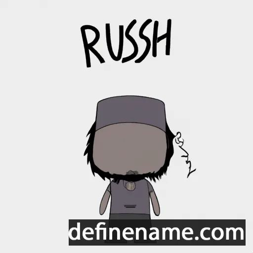 cartoon of the name Rshu