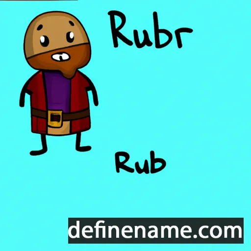 cartoon of the name Rúbar