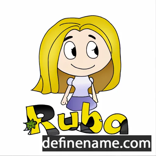 cartoon of the name Rúbia