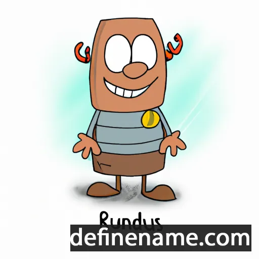 cartoon of the name Rúndís