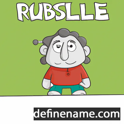 cartoon of the name Rúsbel