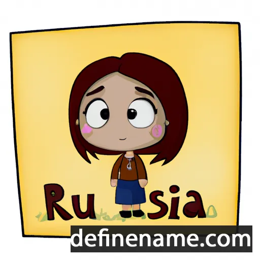 cartoon of the name Rústica