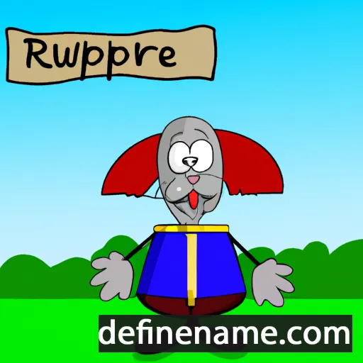 cartoon of the name Rûperte