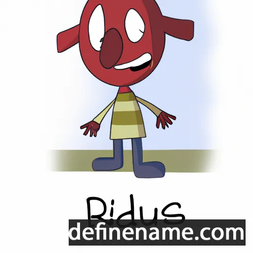 cartoon of the name Rūdis