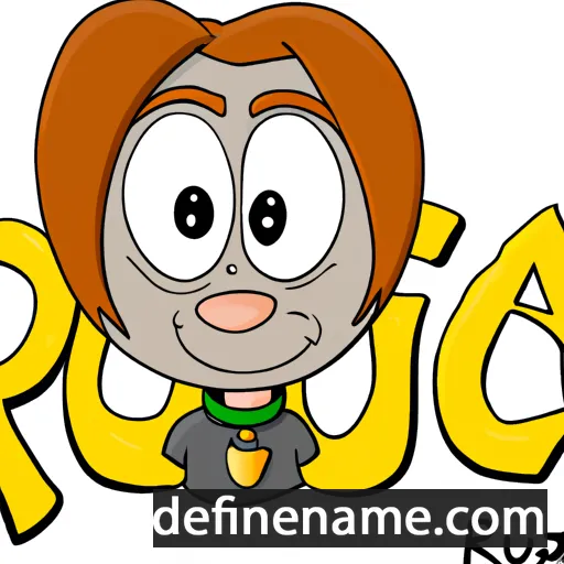 cartoon of the name Rua