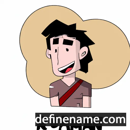 cartoon of the name Ruaan