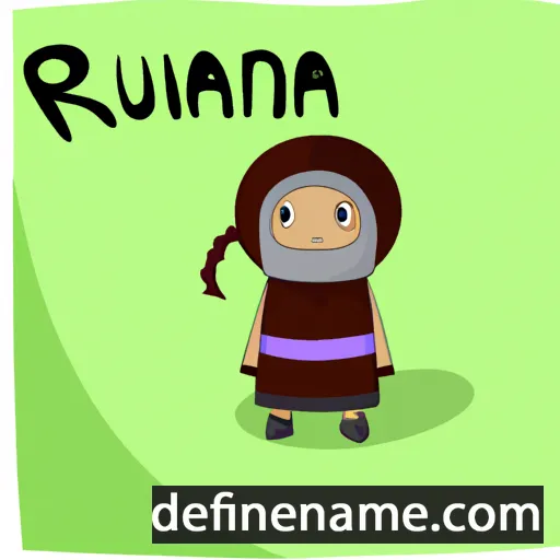 Ruana cartoon