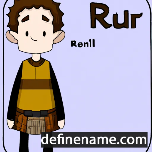 cartoon of the name Ruari