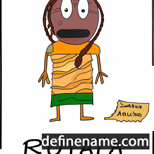 cartoon of the name Ruataata