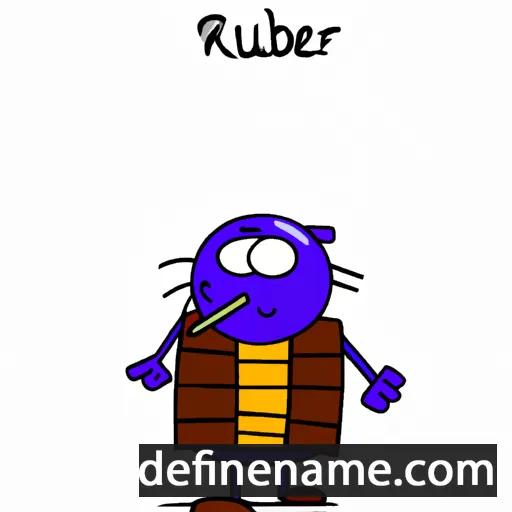 cartoon of the name Rubekur