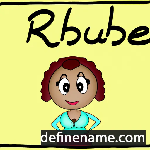 cartoon of the name Rubena