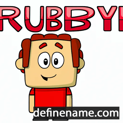 cartoon of the name Rubey