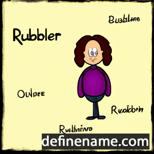 cartoon of the name Rubianne