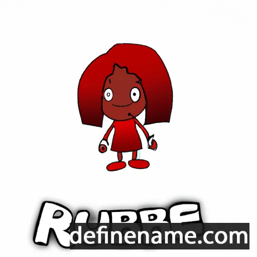 cartoon of the name Rubie