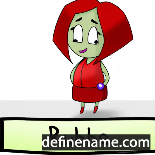 cartoon of the name Rubine