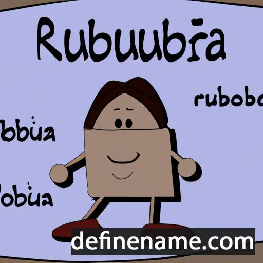 cartoon of the name Ruboba