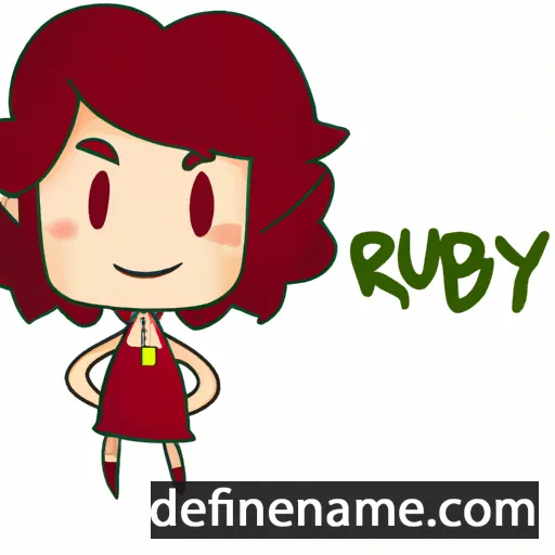 cartoon of the name Rubyn