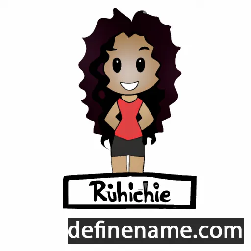 cartoon of the name Ruchelle