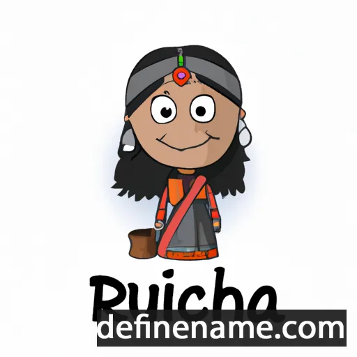 cartoon of the name Ruchna