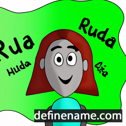 Rudá cartoon