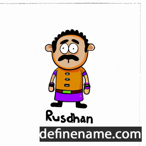 cartoon of the name Rudansh