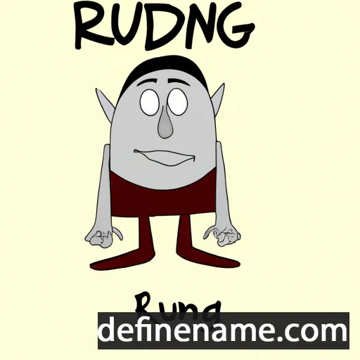 Ruding cartoon