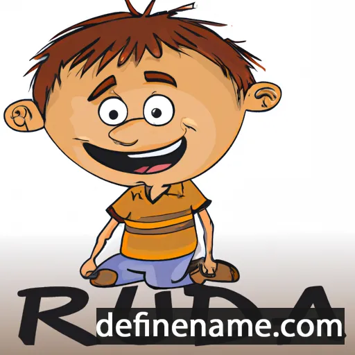 cartoon of the name Rudra