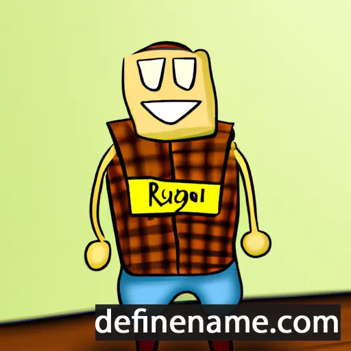 cartoon of the name Rudrigu