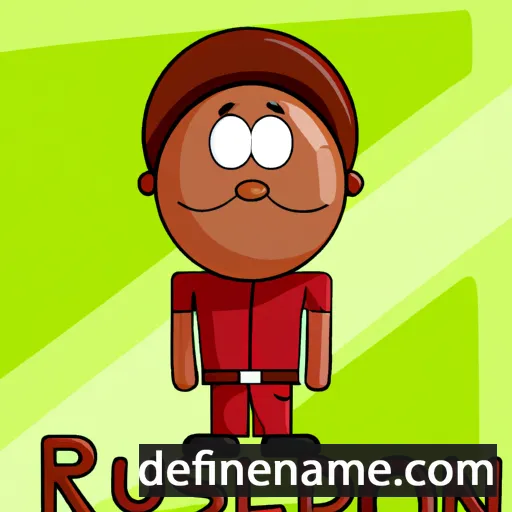 cartoon of the name Rudson