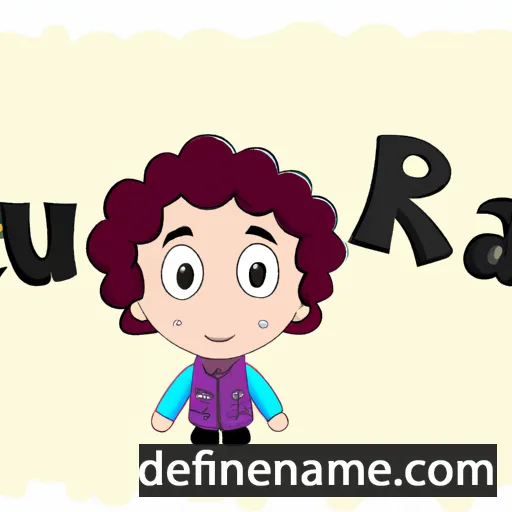 cartoon of the name Ruensa