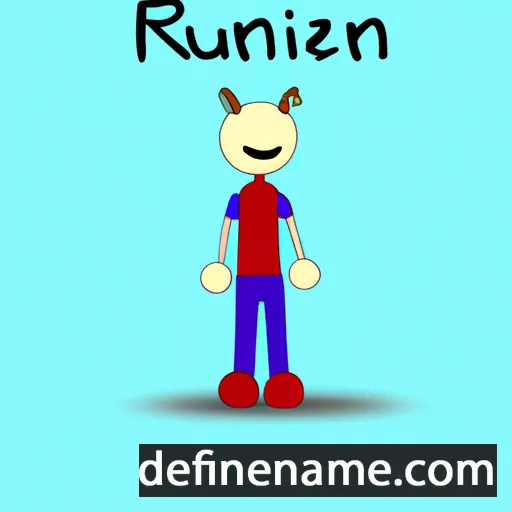 cartoon of the name Rufinien