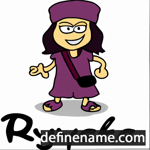 cartoon of the name Rugayah