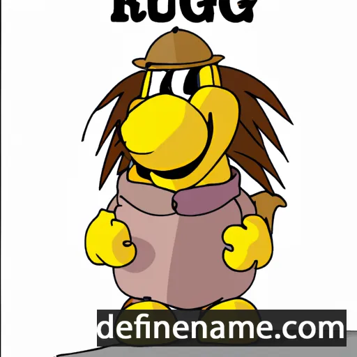 cartoon of the name Ruggeru