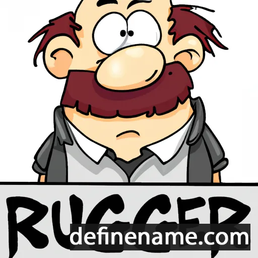 cartoon of the name Ruggier