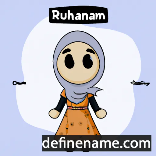 cartoon of the name Ruhamah