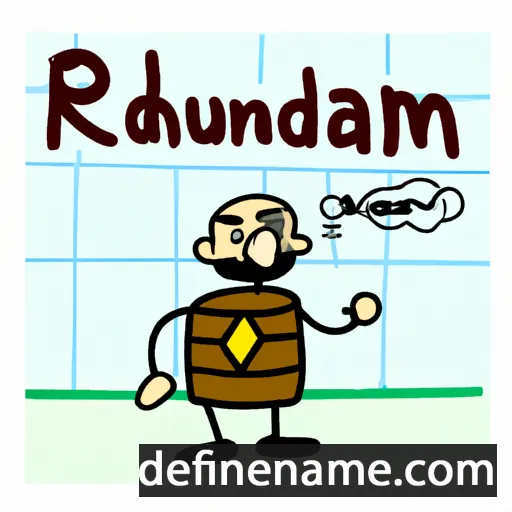 Ruhdam cartoon