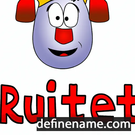 cartoon of the name Ruhte