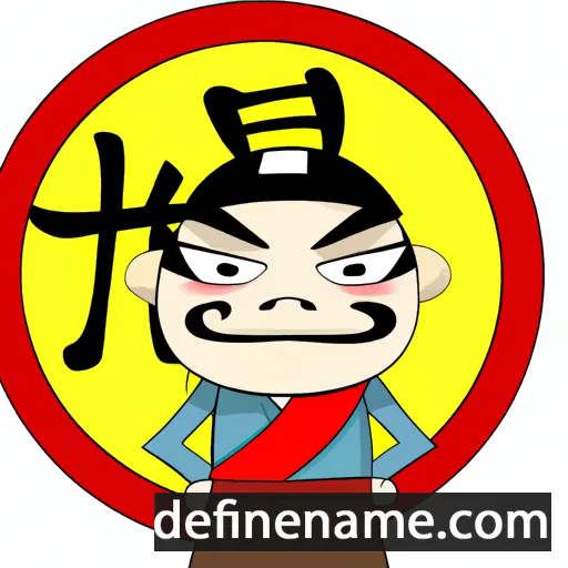 cartoon of the name Ruǐhào