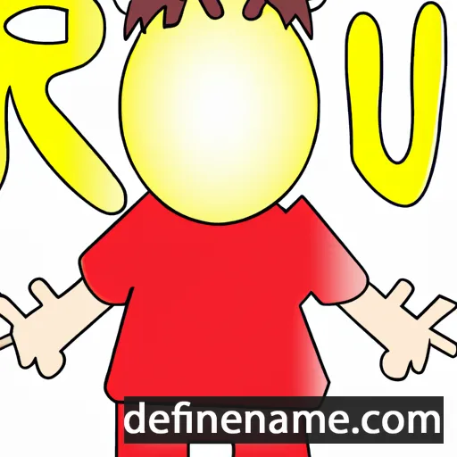 cartoon of the name Rui