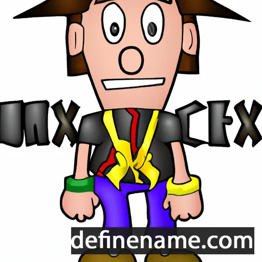 cartoon of the name Ruixer