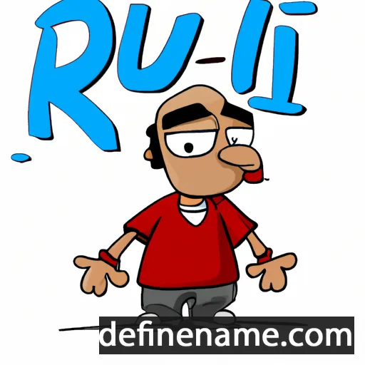 cartoon of the name Ruj