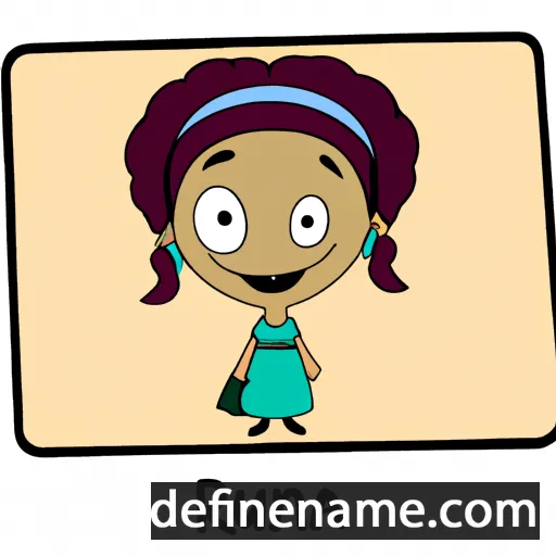 cartoon of the name Rujana