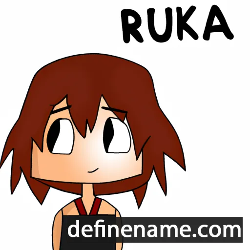 cartoon of the name Ruka