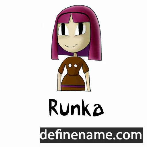 cartoon of the name Rukina