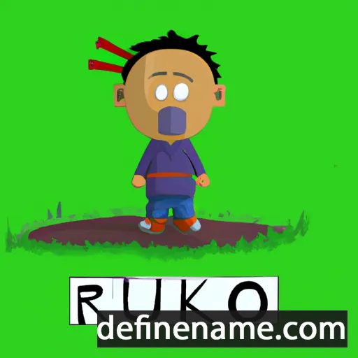 cartoon of the name Rukio