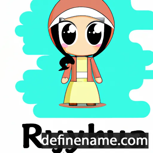 cartoon of the name Rukiyah